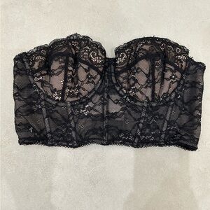 EDIKTED BLACK CORSET TOP